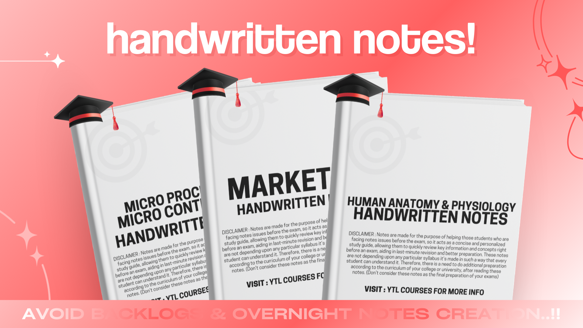 Hand written notes bundle